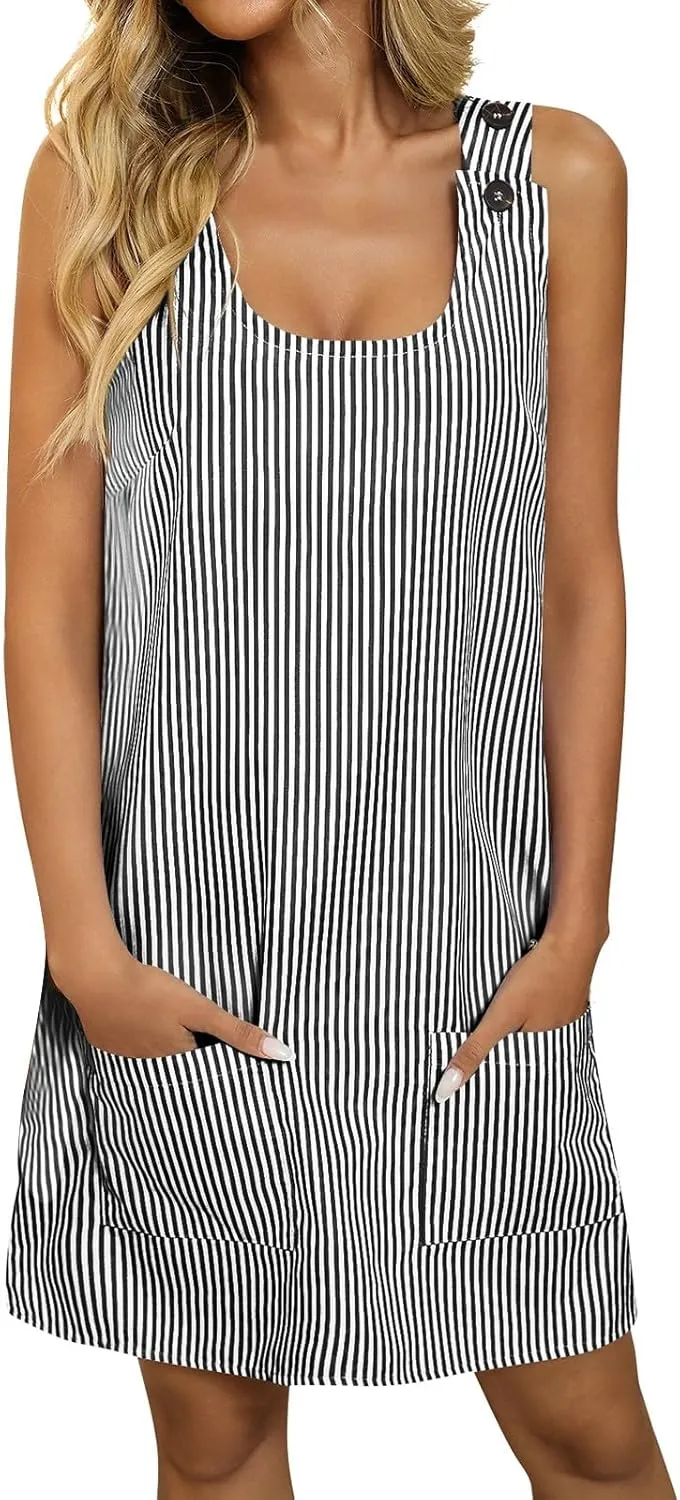 Womens Tennis Dress 2025 Trendy Summer Casual Loose Athletic Workout Exercise Mini Romper Dresses in Shorts S-3XL