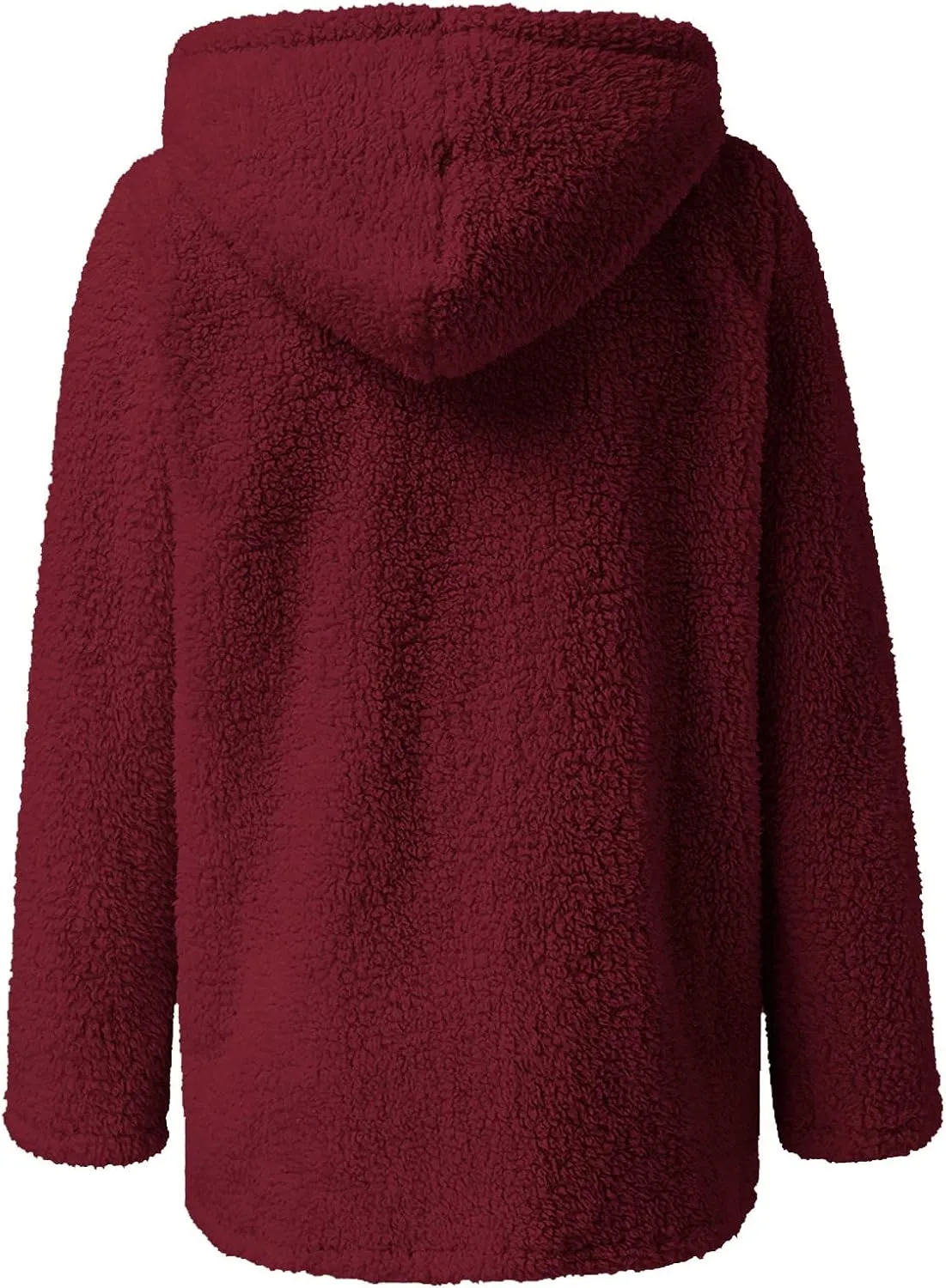 Womens Warm Coats 2025 Winter Fleece Teddy Sherpa Jacket Trendy Full Zip Up Hoodies with Pockets Soft Outerwear