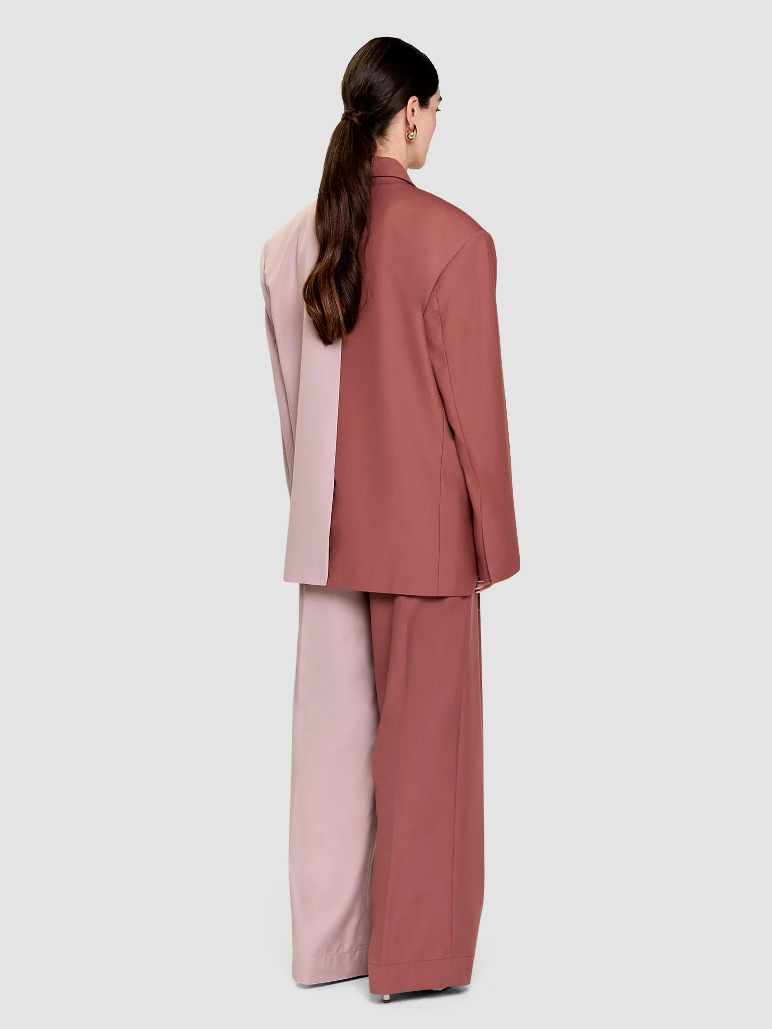 Zelda Blazer - Two-Tone Rosewood & Soft Pink